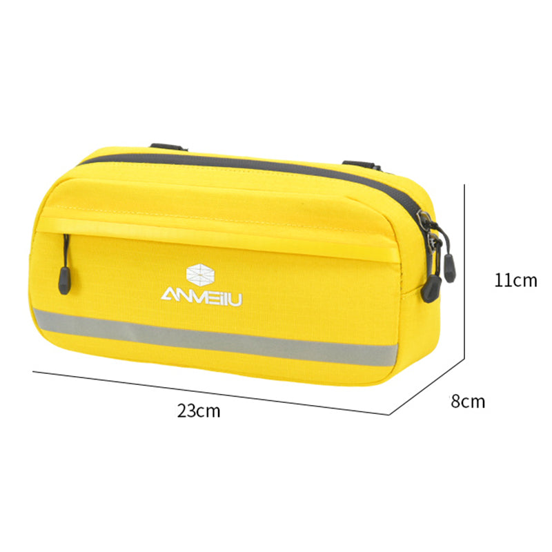 ANMEILU 7051 Bike Handlebar Bag Bicycle Front Frame Bag Cycling Storage Pouch ANMEILU 7051 Bike Handlebar Bag Bicycle Front Frame Bag Cycling Storage Pouch